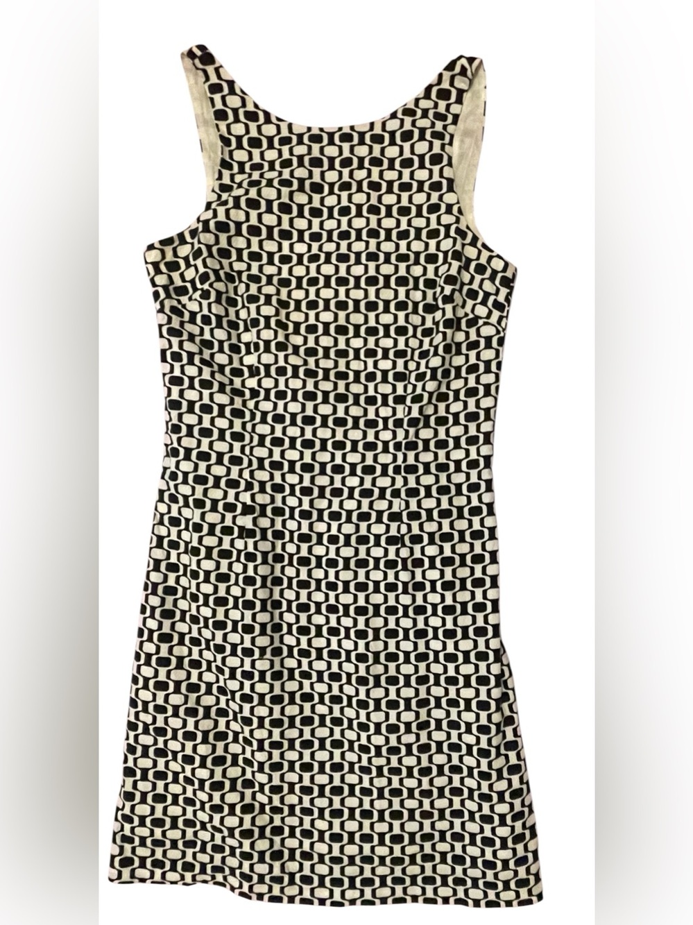 Max & Cleo Black & White Geometric Tank Dress